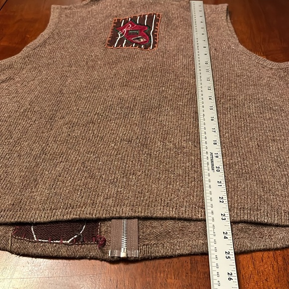 Designer Originals Studio FA LA LA Zip Up Christmas Sweater Vest Size 1X - Picture 6 of 6